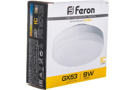 Купить Лампа  Feron   Tablet  230/  GX53   9 W  2700K  LB452  25832 фото №8