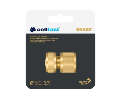 Купить Полив Быстросъём латунный CELLFAST BRASS 1/2"  52-830 фото №2