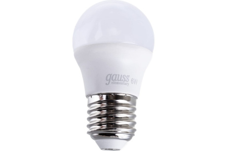 Купить Лампа GAUSS LED Elementary Globe 6W Е27 4100K фото №1