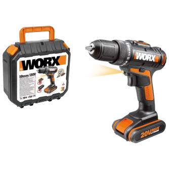 Купить Дрель аккумуляторная WORX WX101.2  20V кейс фото №1