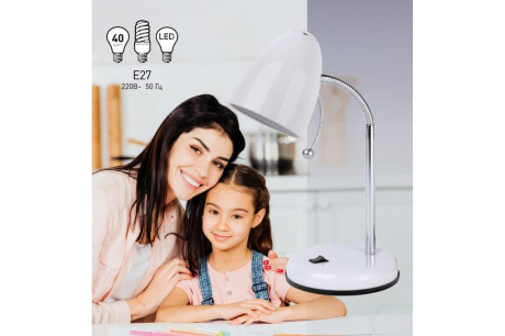 Купить Настольная лампа "Эра" N-116-E27-40W-W белая  Б0047200  Б0047200 фото №10